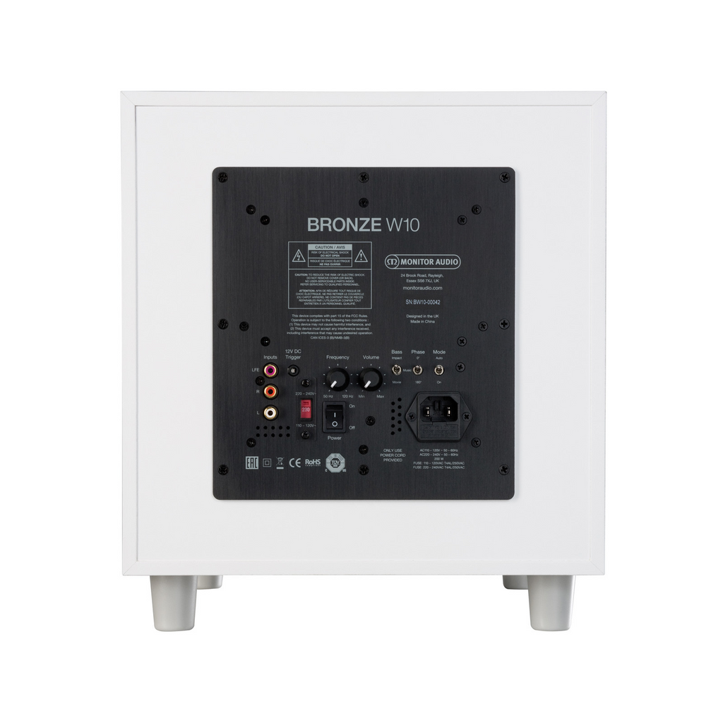 Subwoofer Monitor Audio Bronze W10 de 10 pulgadas en color Urban Grey