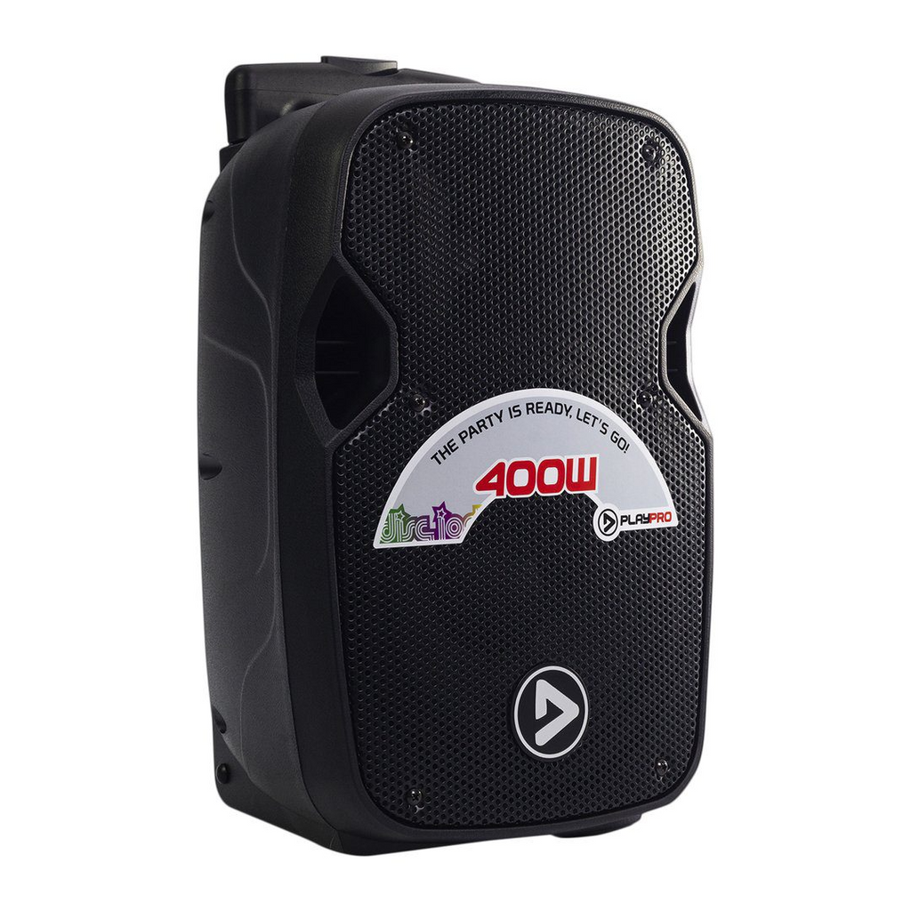 Cabina recargable PlayPro Party 400 de 8 pulgadas con Bluetooth