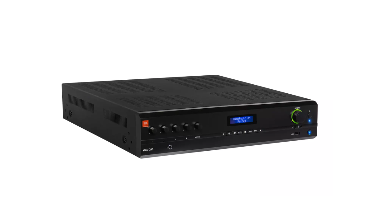 Mezclador-amplificador comercial JBL VMA1240 de 240 W