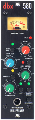 Preamplificador de micrófono dbx 580 formato serie 500