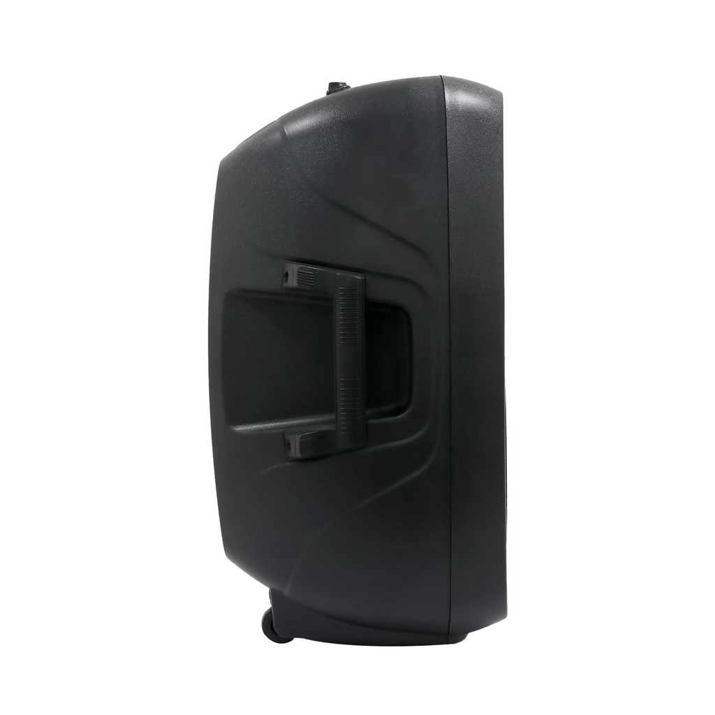 Cabina activa Pro DJ PB15E-MP3-OP SYS de 15 pulgadas con micrófono y trípode