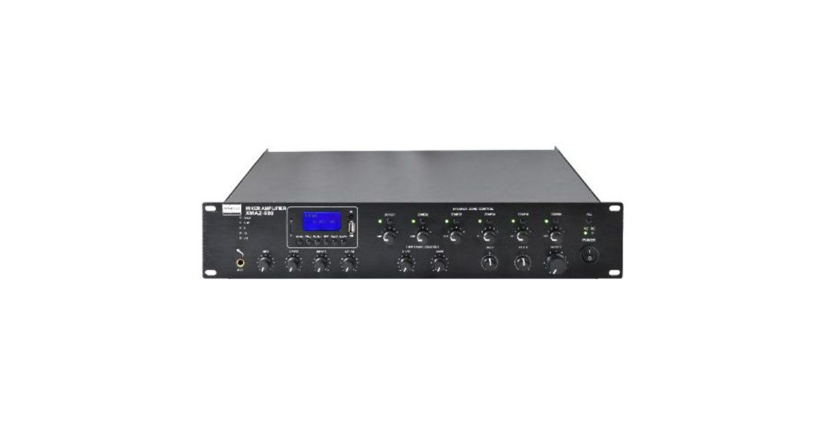 Mixer amplificado Dream Sound XMAZ-500 de 500 W con 6 zonas