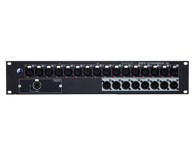 Stage box para rack Soundcraft MSB16R Mini Stagebox con 16 entradas y 8 salidas