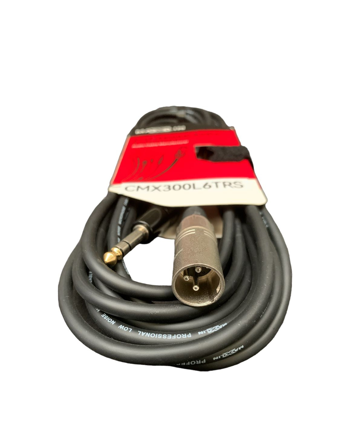 Cable Maxlin CMX300L6TRS XLR a plug TRS de 6 metros