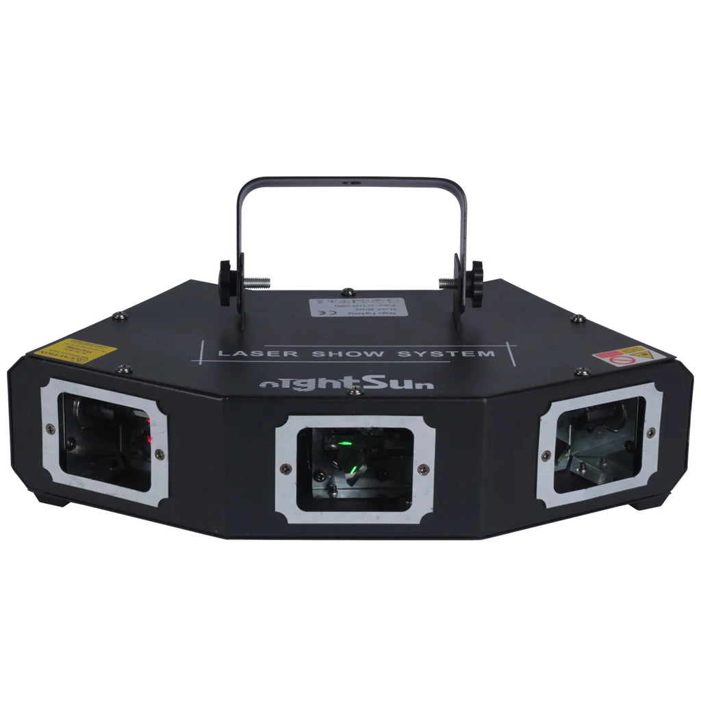 Láser de tres cabezas Nightsun SD428 con control DMX