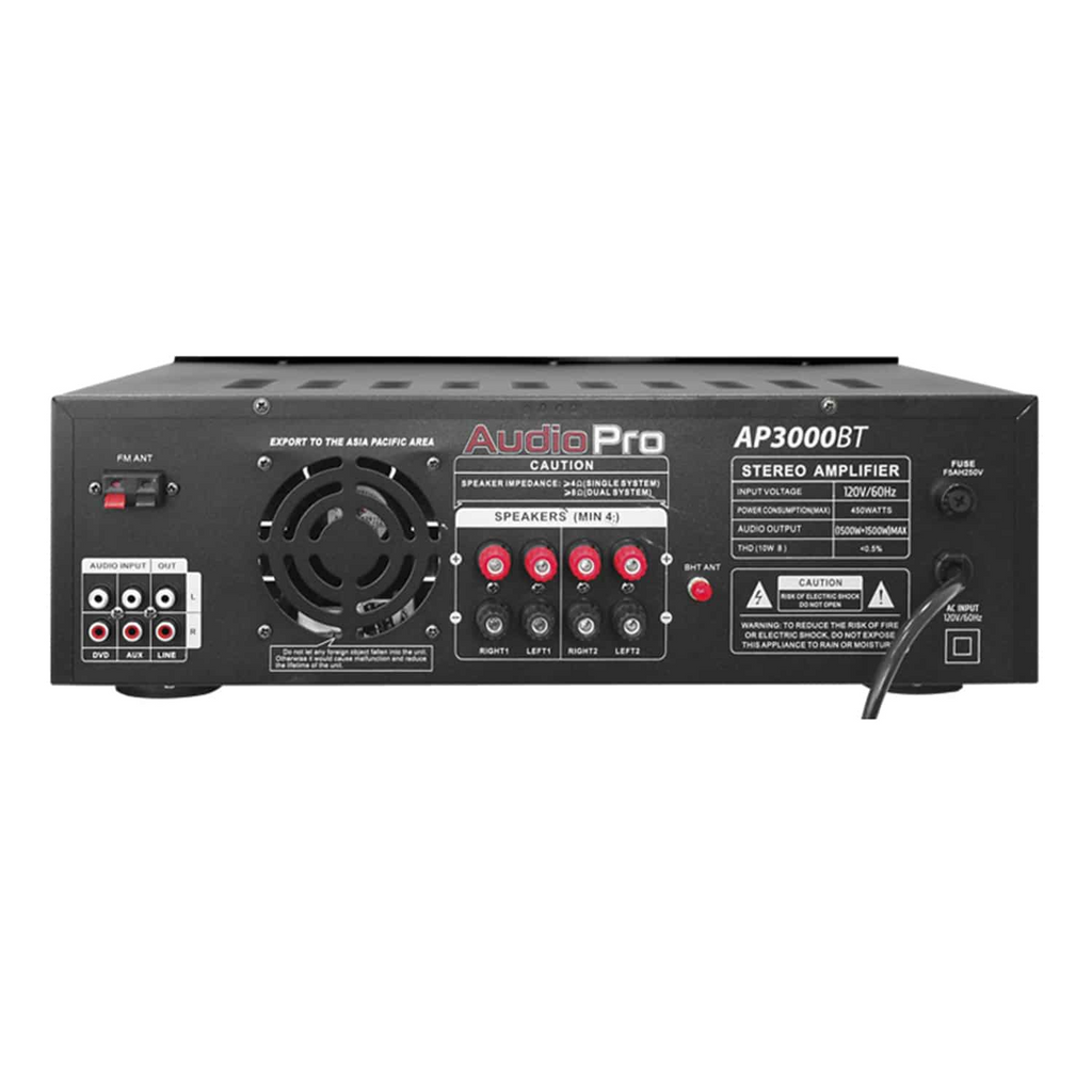 Amplificador estéreo AudioPro AP3000BT con ecualizador y Bluetooth
