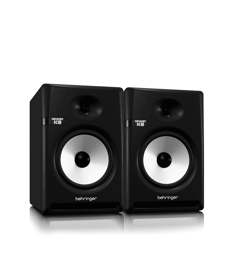 Par de monitores de estudio Behringer K8 de 8 pulgadas autoamplificados