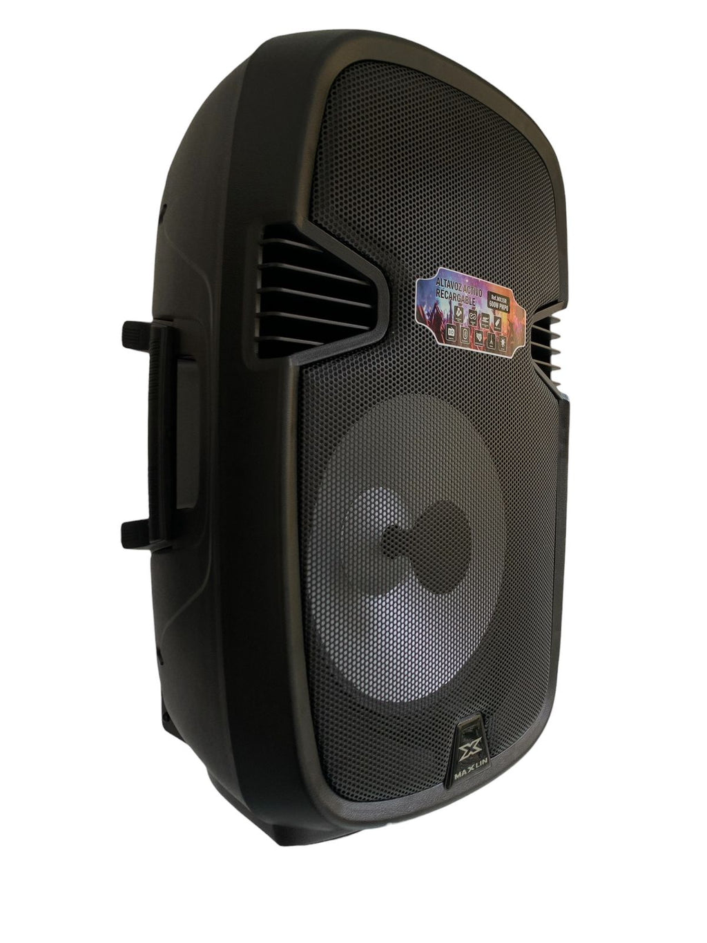 Cabina activa recargable Maxlin MX15R de 15 pulgadas con Bluetooth