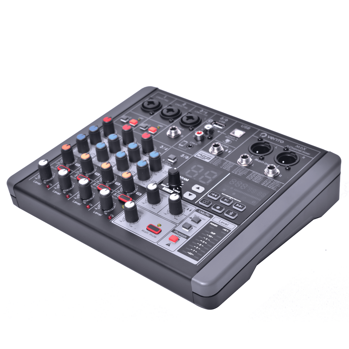 Mezclador pasivo Vento M6X de 6 canales con interfaz USB y efectos