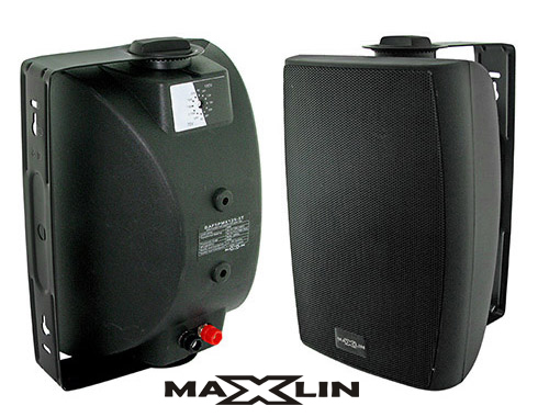Par de parlantes ambientales Maxlin BAF5PMX1255TN de 5 pulgadas negros