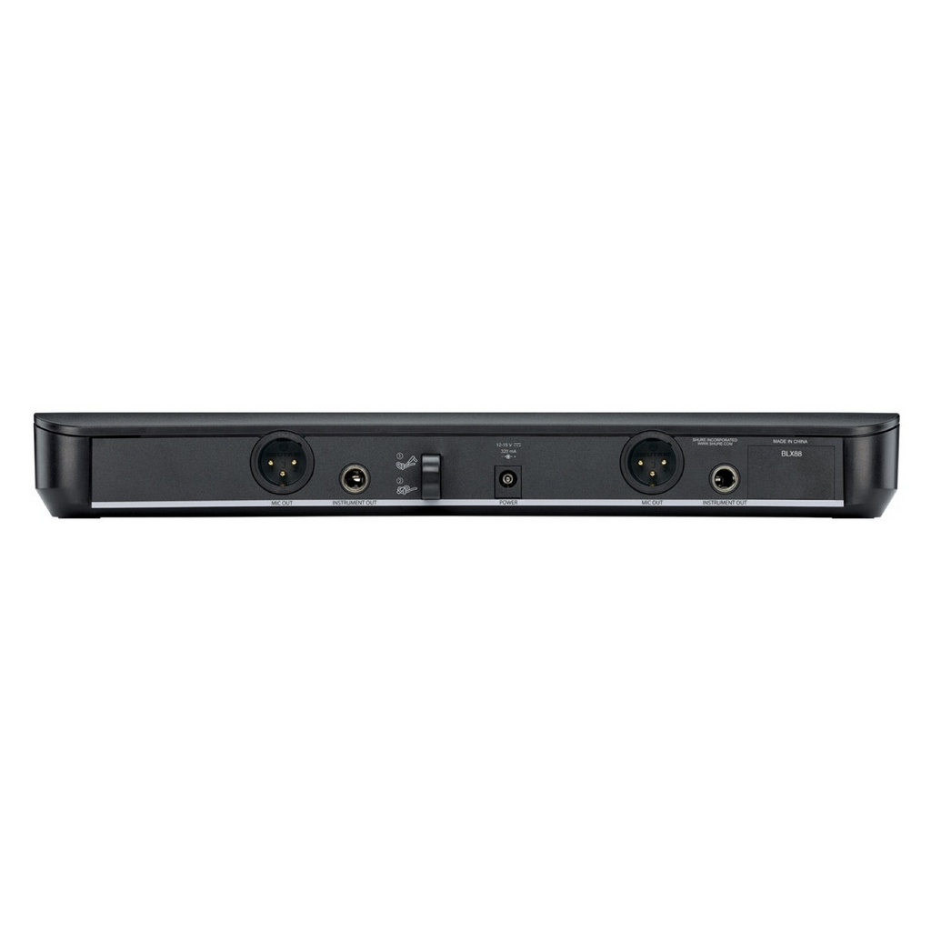 Sistema inalámbrico dual Shure BLX288/PG58 con dos micrófonos de mano