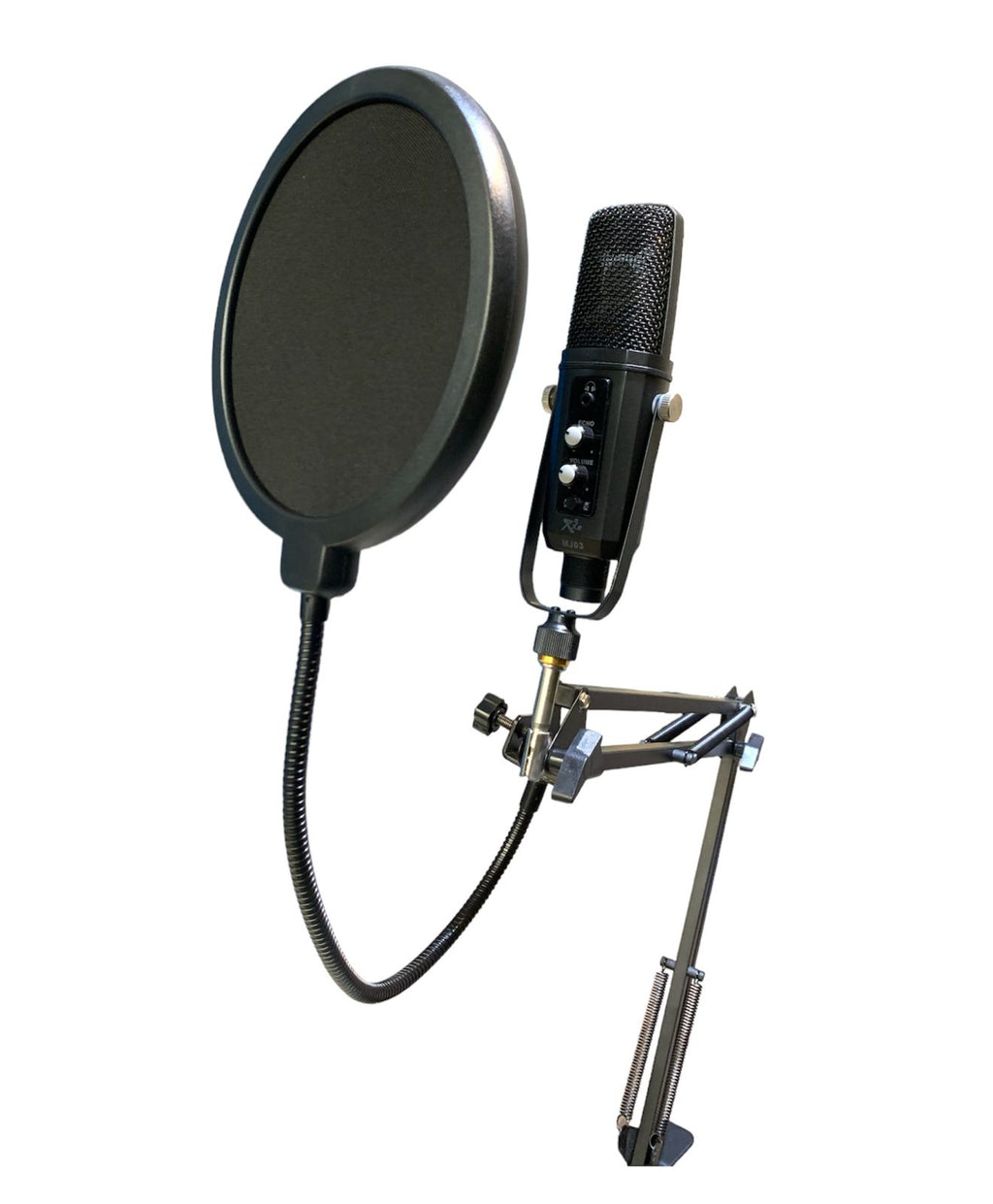 Kit de estudio RXE MJ03 con micrófono USB, antipop y brazo