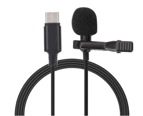 Micrófono de solapa RXE con conector USB tipo C