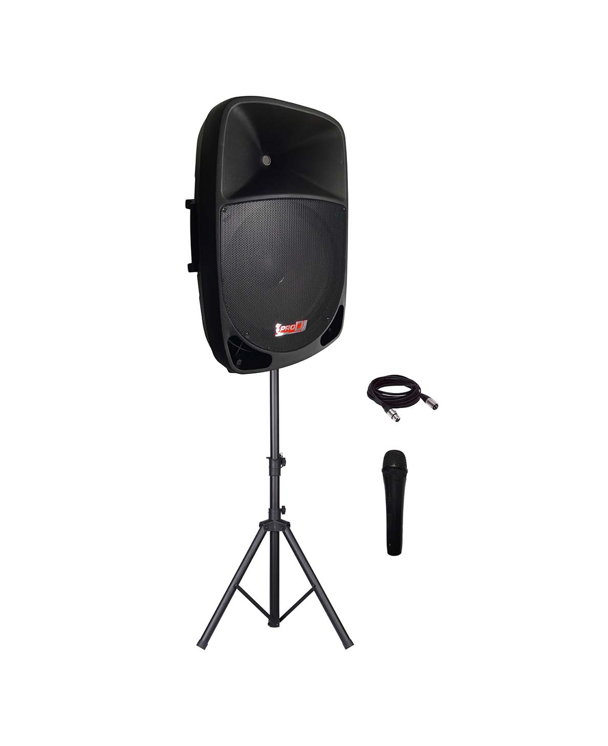 Cabina activa Pro DJ PSA-15A SYS de 15 pulgadas con Bluetooth, trípode y micrófono