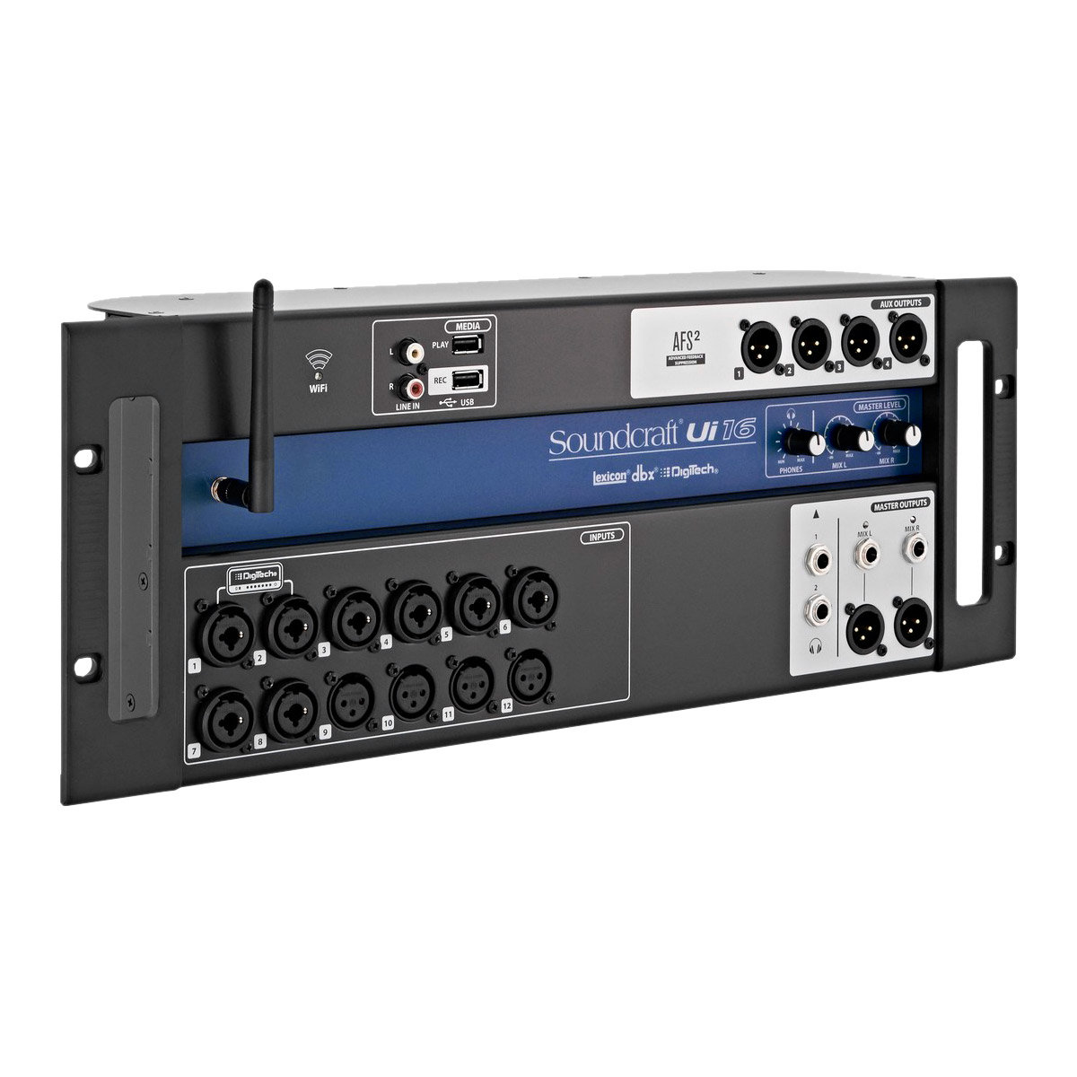 Consola digital Soundcraft Ui16 con control remoto por Wi-Fi