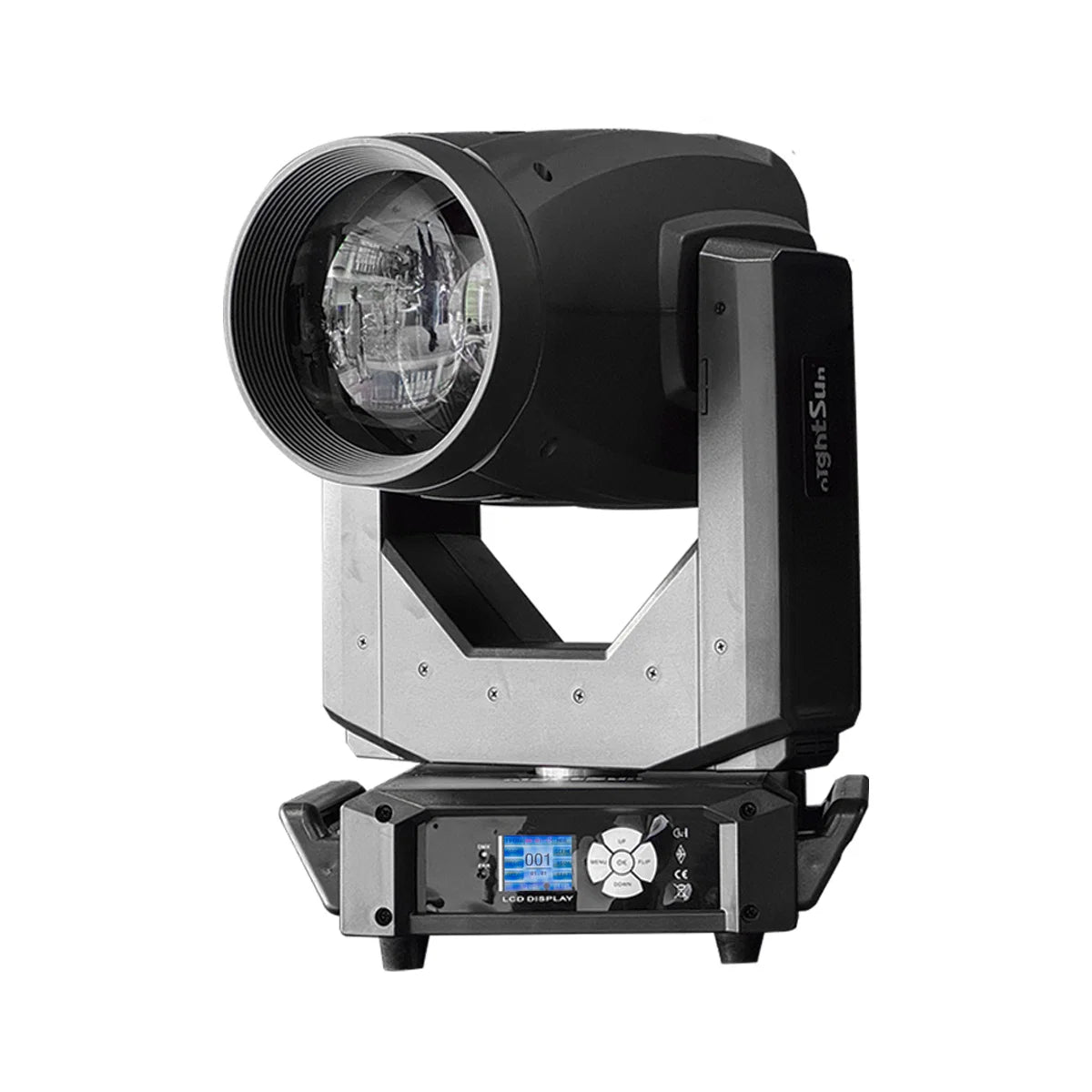 Cabeza móvil Nightsun KBF230 beam spot wash con tira LED