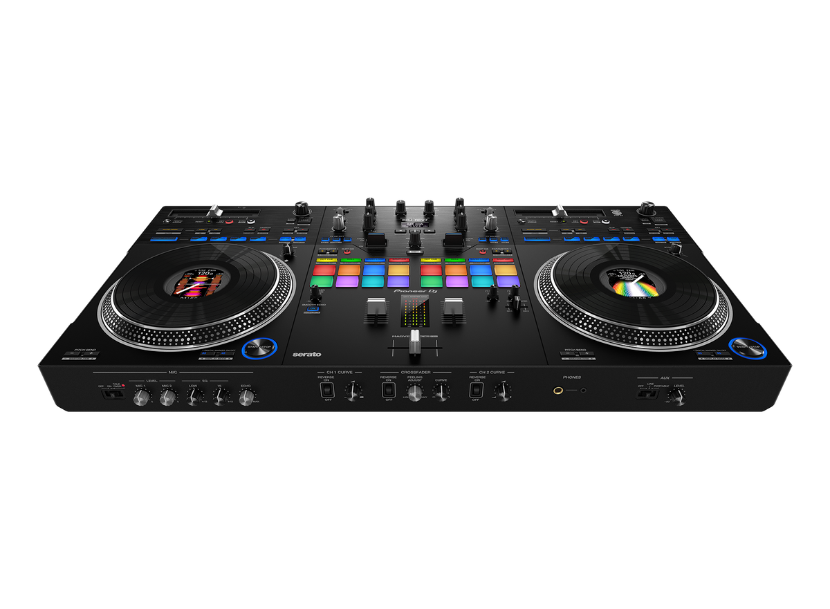 Controlador DJ Pioneer DJ DDJ-REV7 con monitores DM-40D