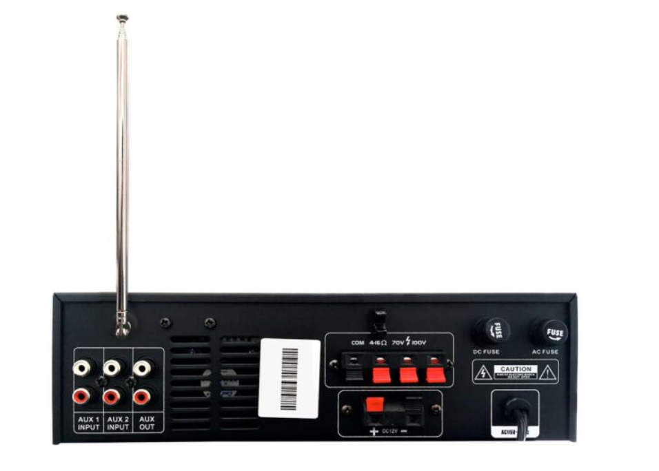 Amplificador ambiental Pro DJ BCB-120-FM de 70 W con Bluetooth y radio FM