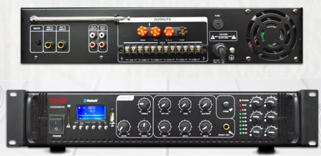 Amplificador ambiental Pro DJ ST1000BC de 1000 W con 6 zonas