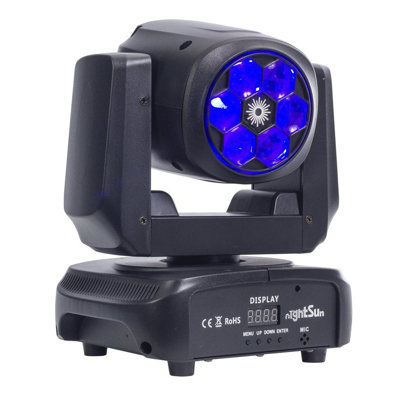 Cabeza móvil LED Nightsun SPB419 de 60 W con gobos