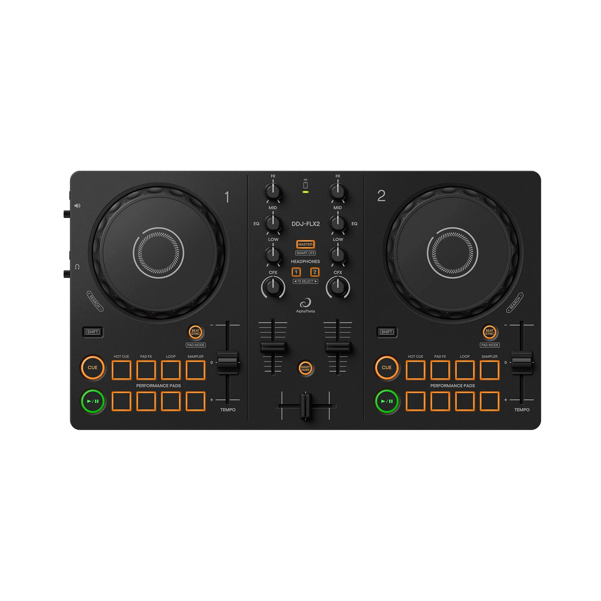 Controlador DJ AlphaTheta DDJ-FLX2 de 2 canales