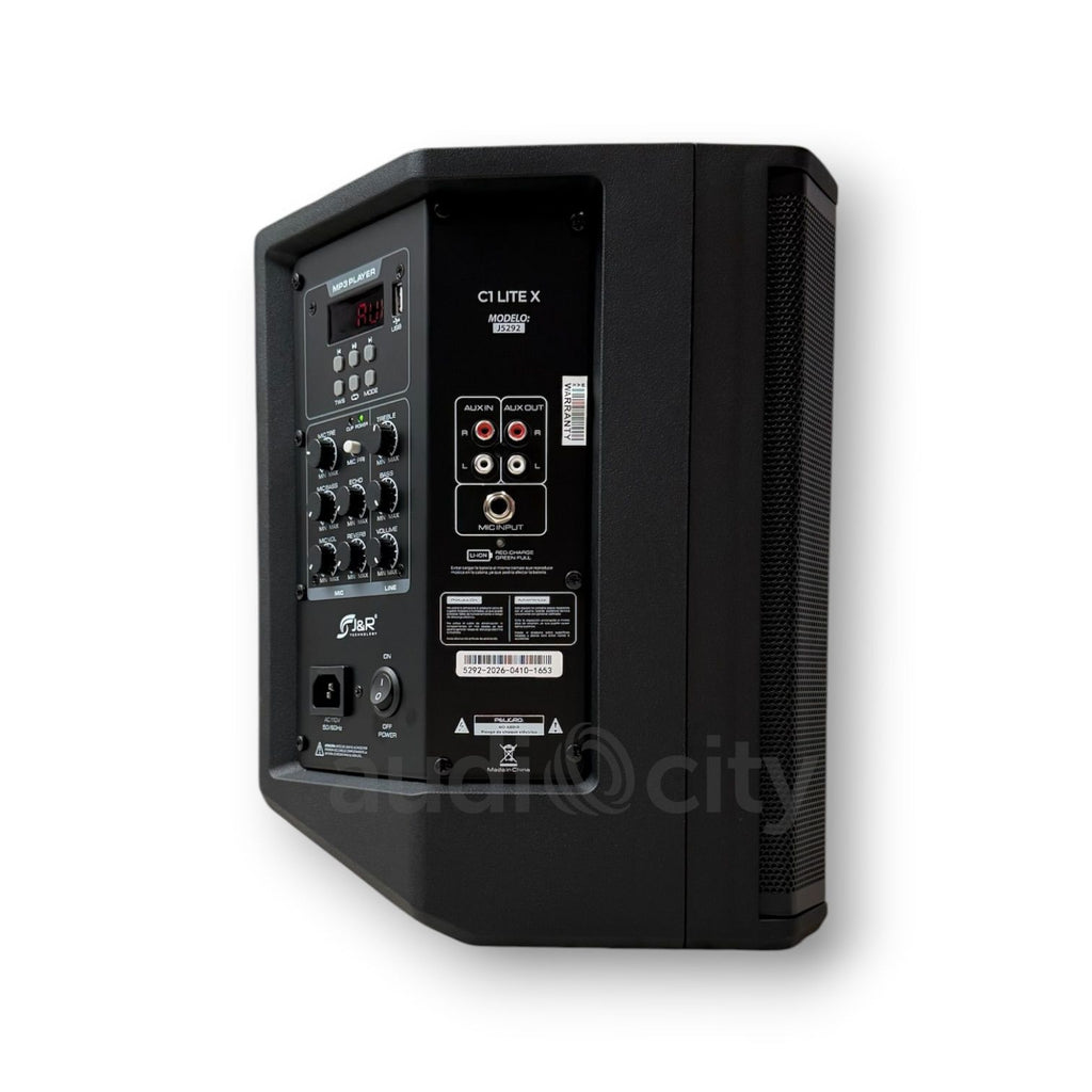 Parlante recargable J&R C1 LITE X de 6.5 pulgadas con Bluetooth