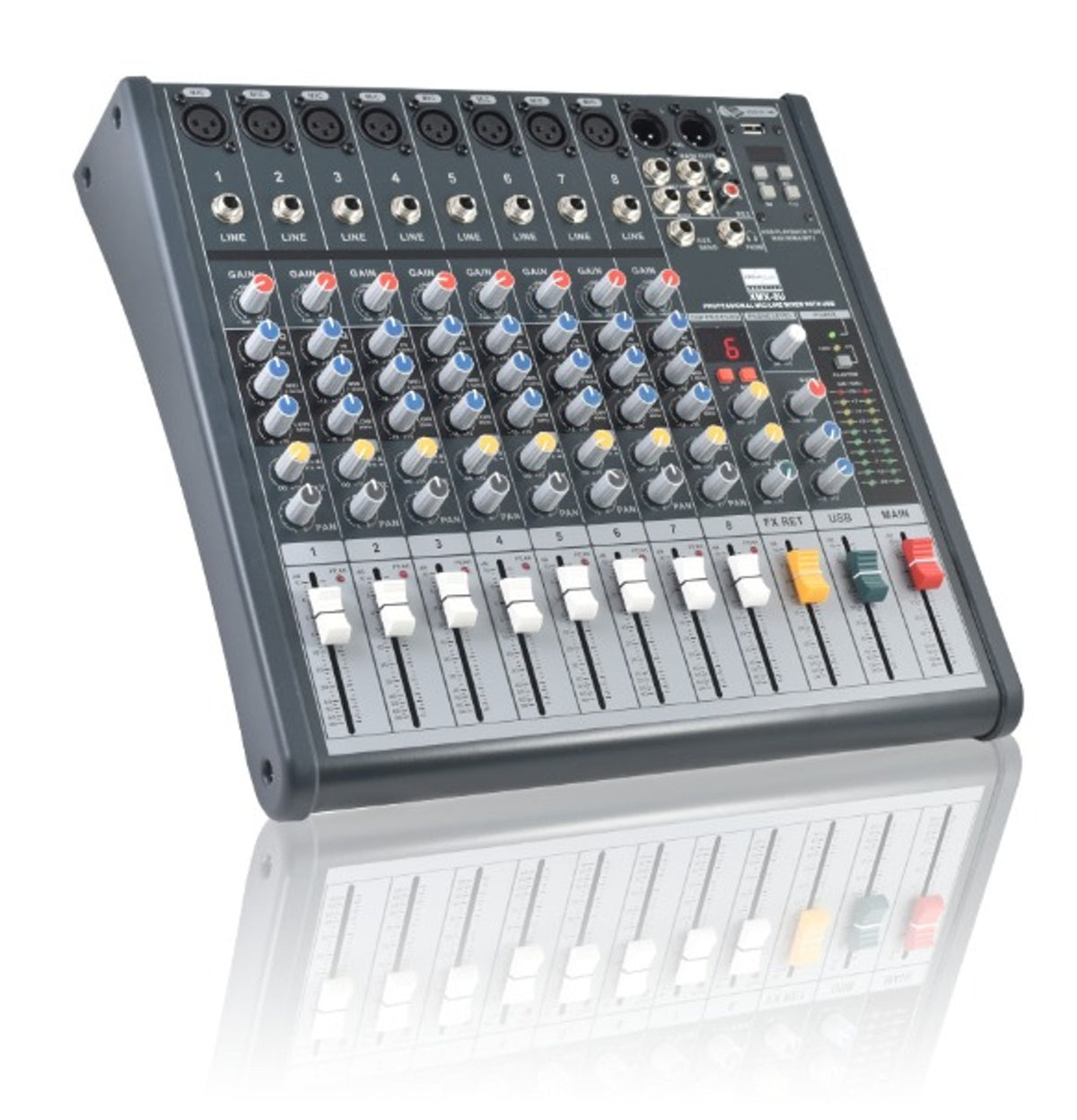Consola de mezcla Dream Sound XMX-8U de 8 canales con USB