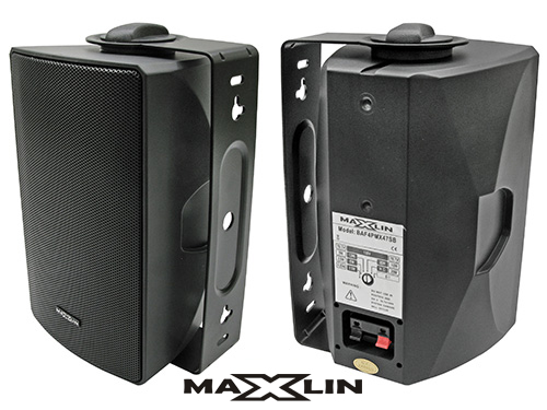 Parlante ambiental Maxlin BAF4PMX47SB de 4 pulgadas negro