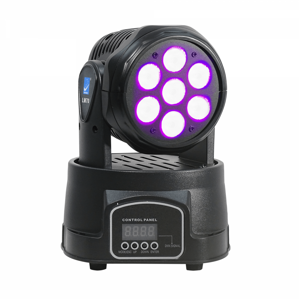 Cabeza móvil Big Dipper LM70S con 7 LED RGBW