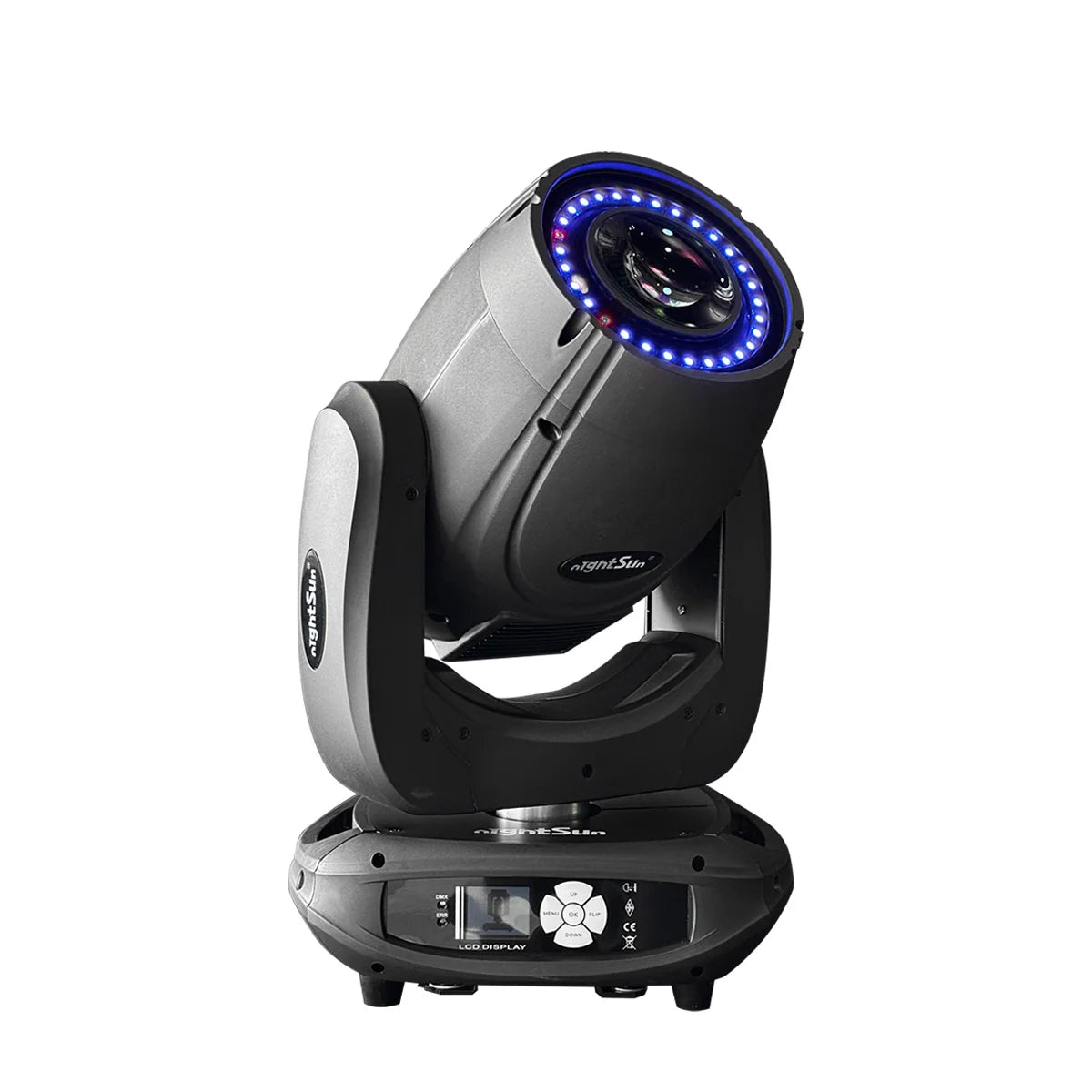 Cabeza móvil Nightsun KBF230 beam spot wash con tira LED