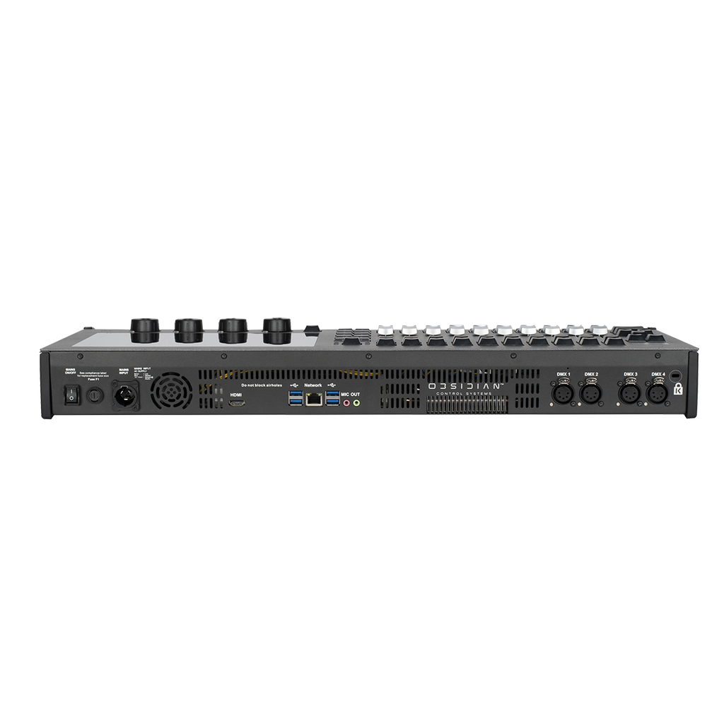 Consola de iluminación Obsidian NX1 con pantalla táctil de 10,1 pulgadas