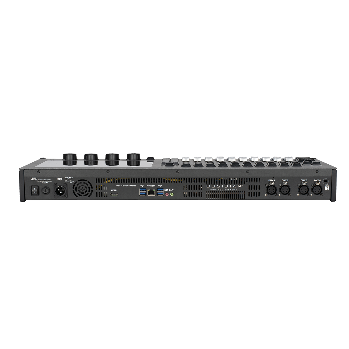 Consola de iluminación Obsidian NX1 con pantalla táctil de 10,1 pulgadas