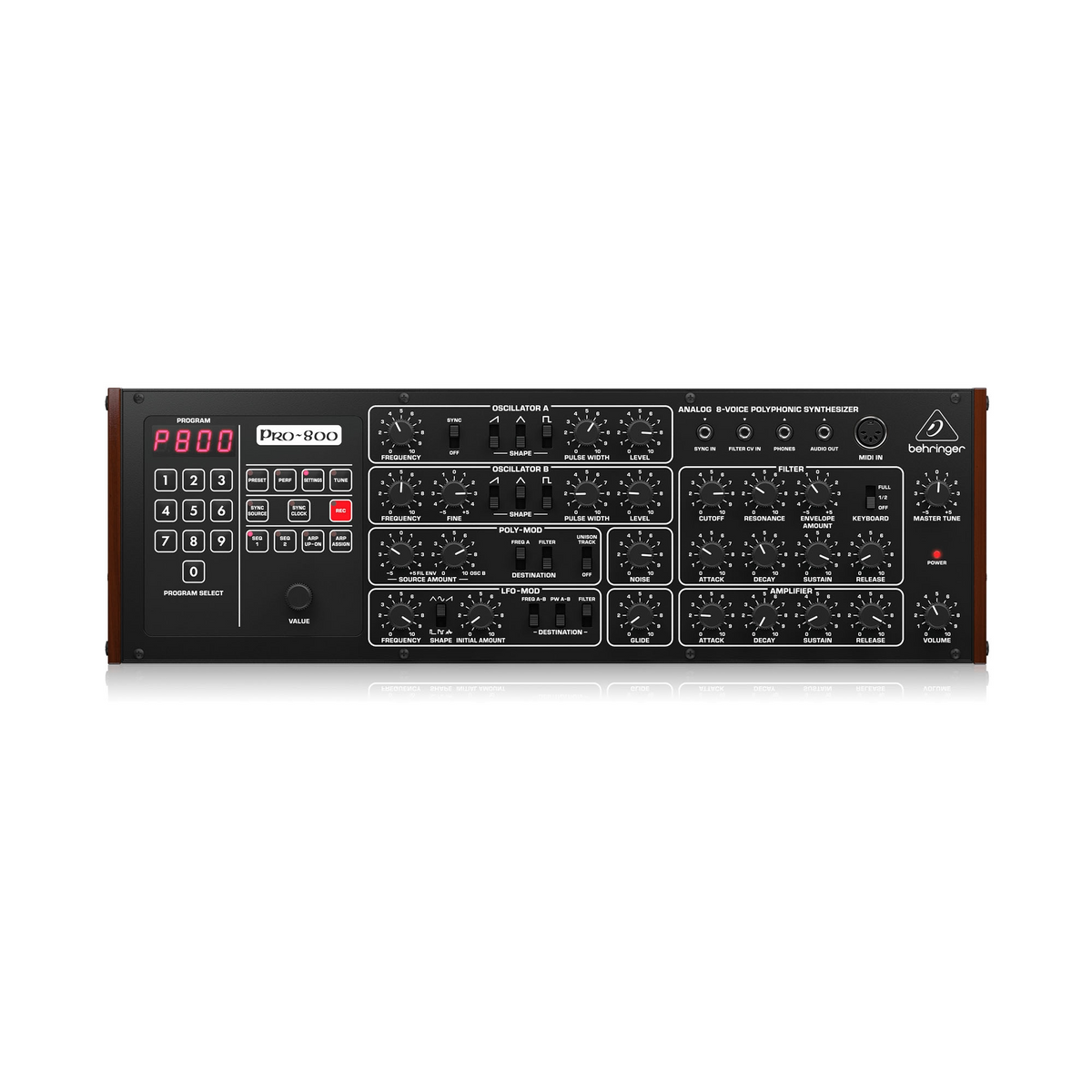 Sintetizador polifónico analógico Behringer PRO-800 de 8 voces