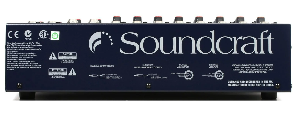 Consola análoga Soundcraft EPM8 de 8 canales