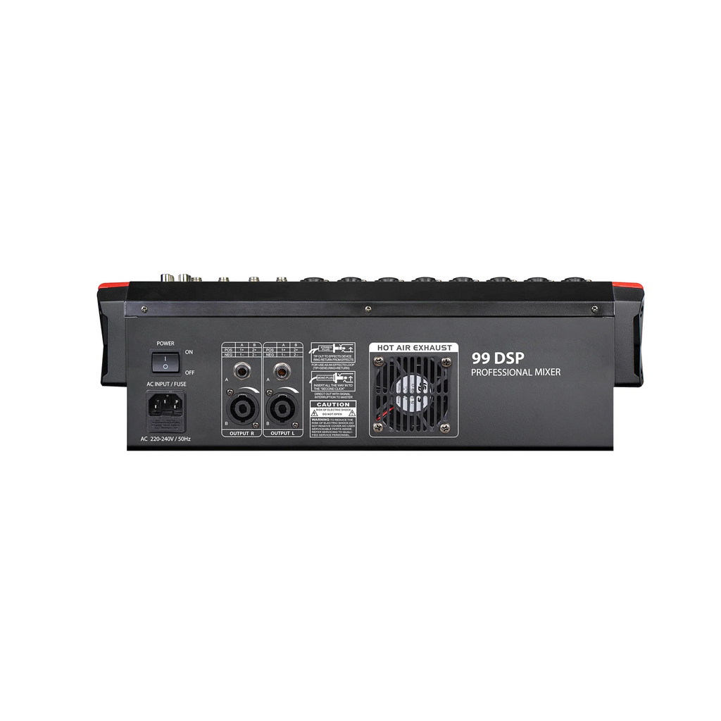 Consola análoga Pro DJ PM80S-II de 8 canales con USB y Bluetooth