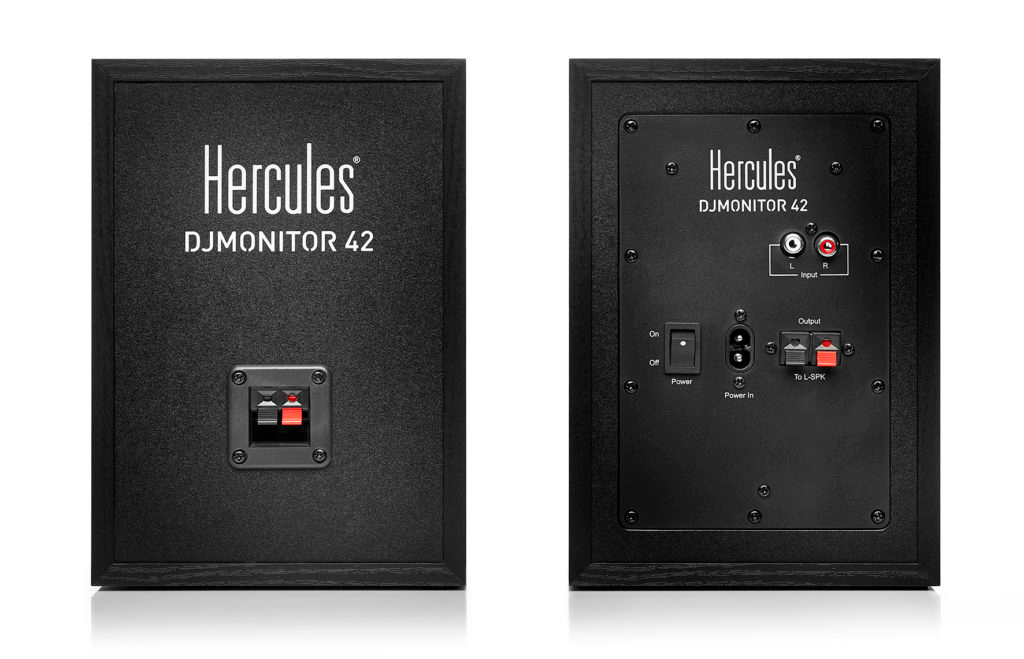 Parlantes de monitoreo activos Hercules DJ Monitor 42 con woofer de 10 cm