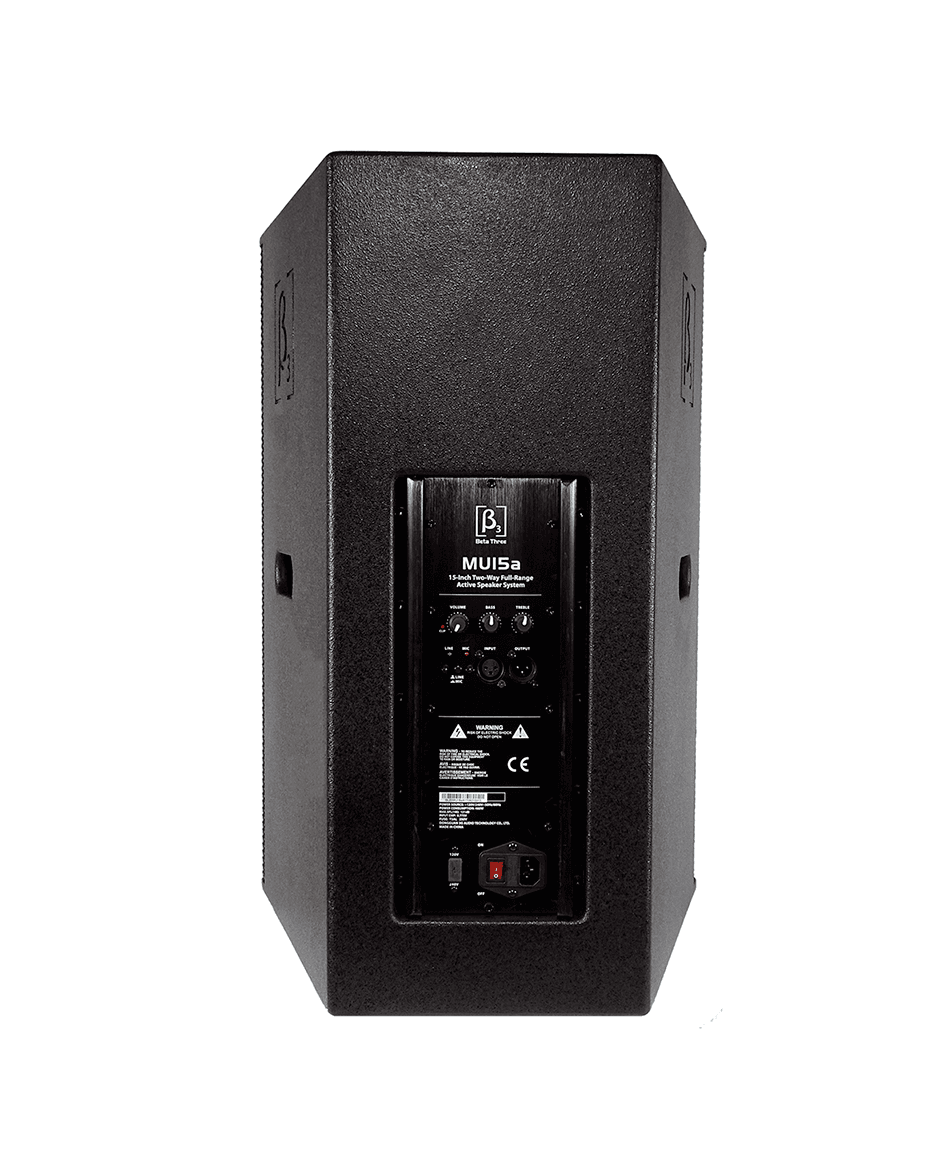 Cabina activa Beta Three MU15A de 15 pulgadas en madera de abedul
