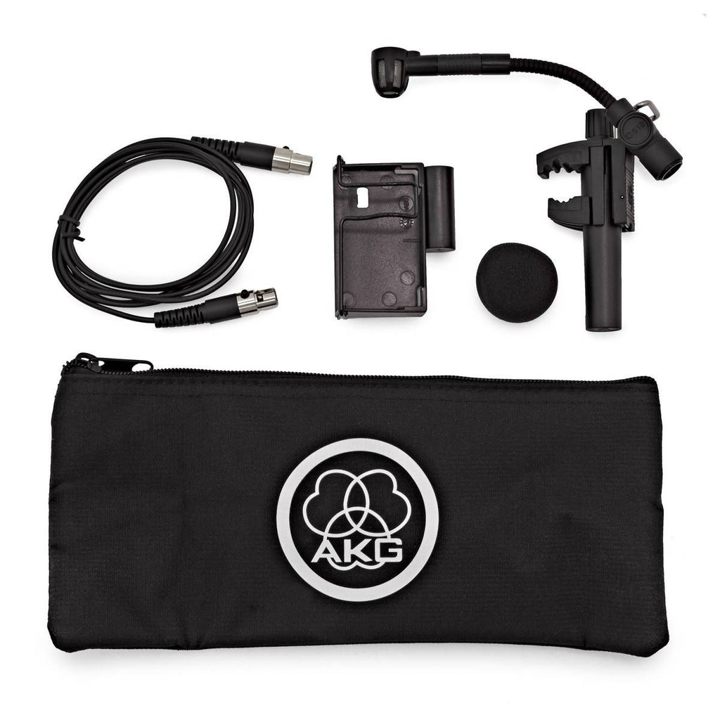 Micrófono de condensador con abrazadera AKG C518ML para percusión