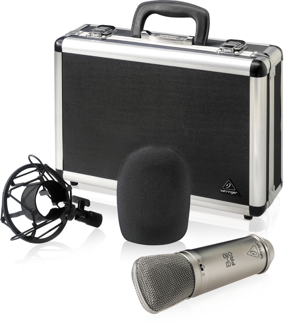 Micrófono de condensador de estudio Behringer B-2 Pro multipatrón