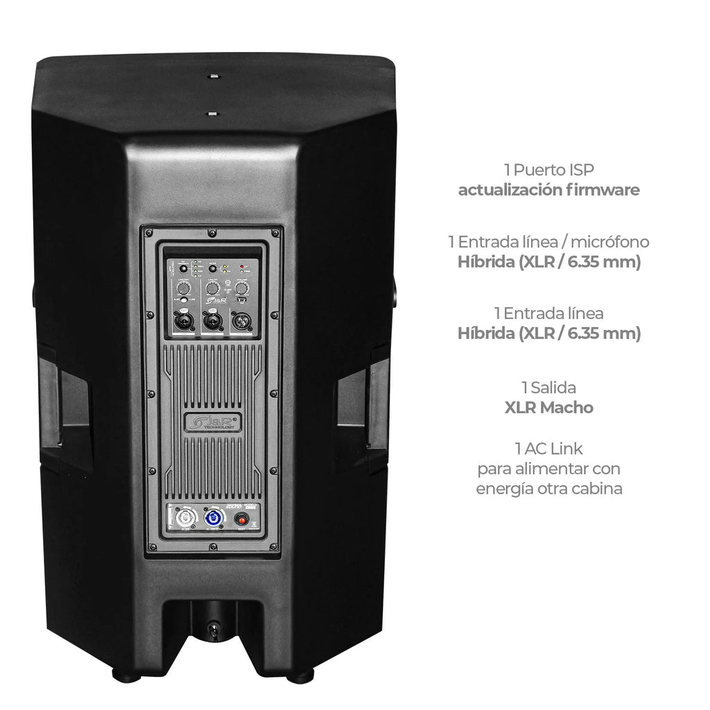 Cabina activa J&R J5270 Directa Alpha de 15 pulgadas con Bluetooth