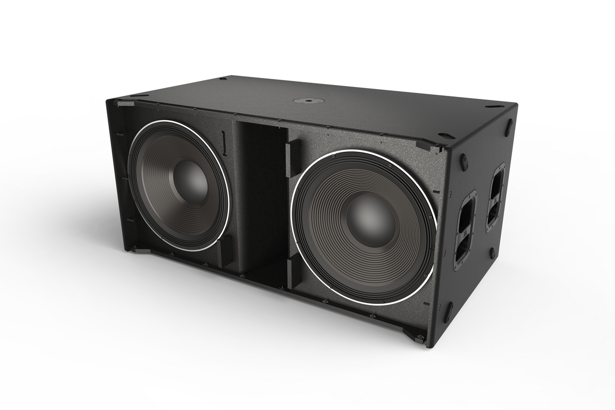 Subwoofer activo JBL SRX928S con dos woofers de 18 pulgadas