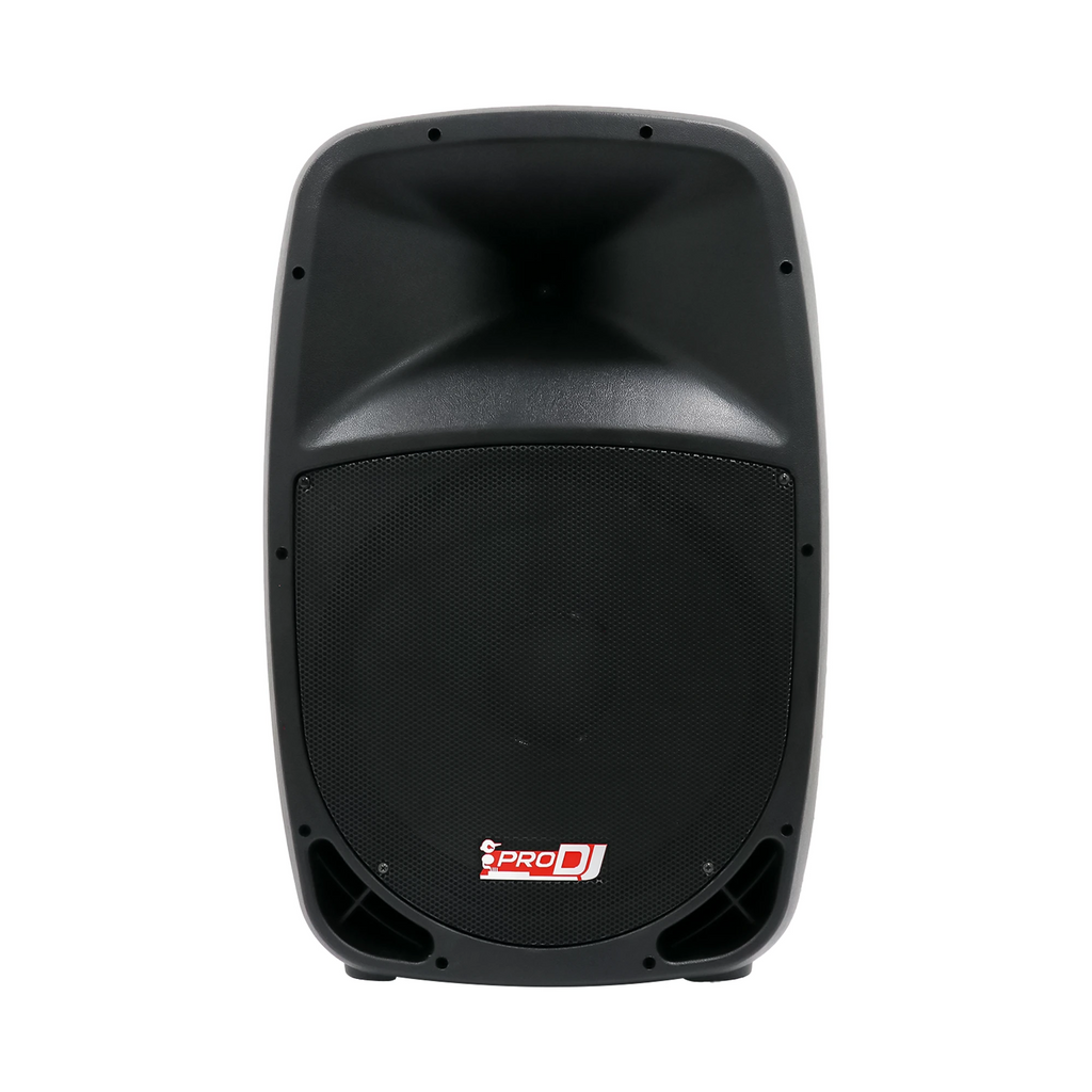 Cabina activa Pro DJ PB15E-MP3-OP SYS de 15 pulgadas con micrófono y trípode