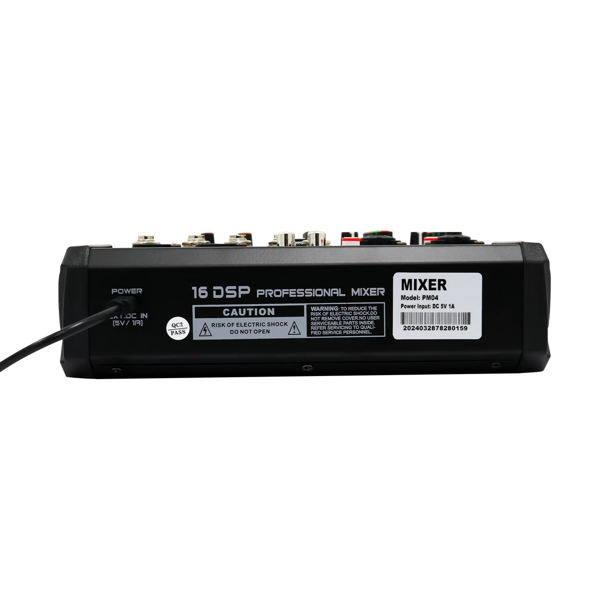 Consola análoga Pro DJ PM04 de 4 canales con Bluetooth y USB