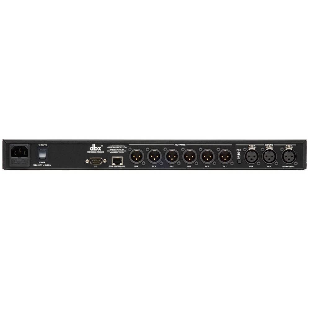 Procesador de audio dbx DriveRack 260 con 2 entradas y 6 salidas