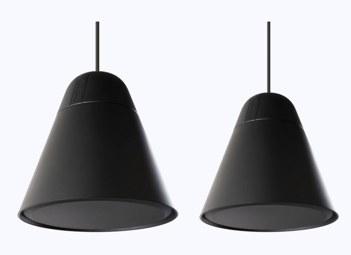 Parlante colgante Biamp Community P30DT-BL negro de 4,25 pulgadas