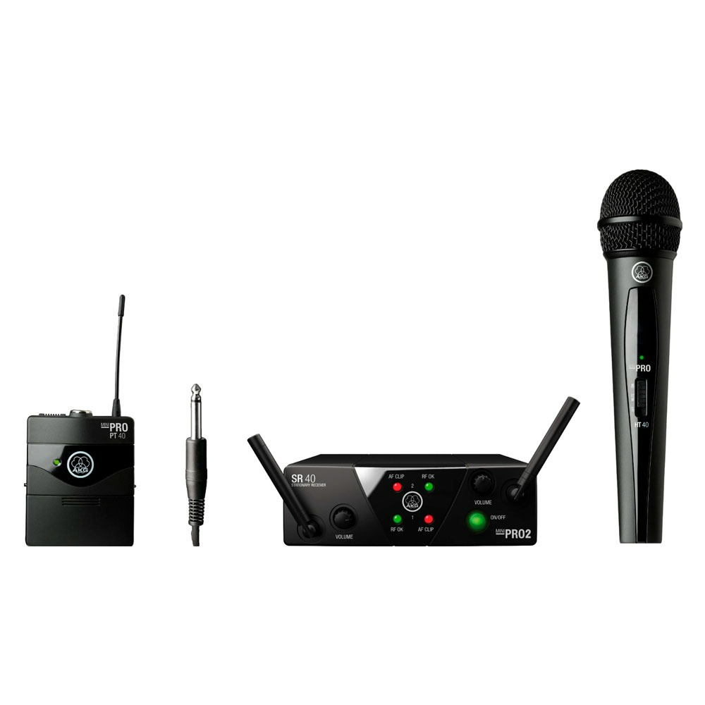 Sistema inalámbrico AKG WMS40MINI Dual Mix Set de mano e instrumental