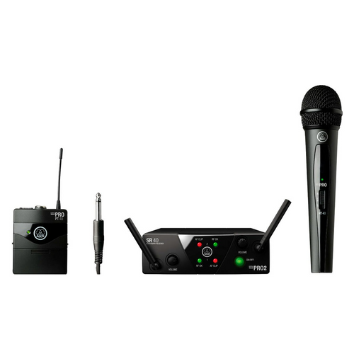 Sistema inalámbrico AKG WMS40MINI Dual Mix Set de mano e instrumental