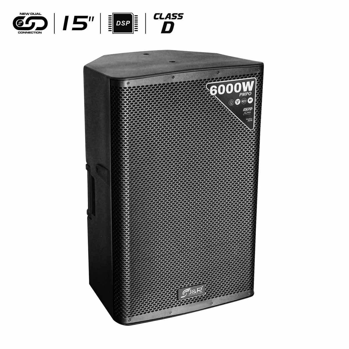 Cabina activa J&R J5270 Directa Alpha de 15 pulgadas con Bluetooth