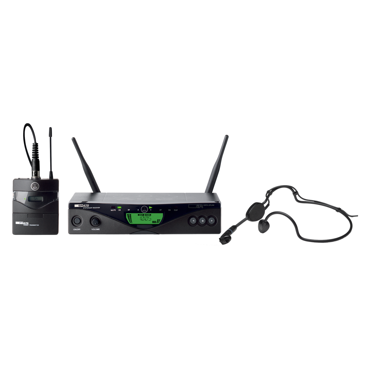 Sistema de micrófono inalámbrico de diadema AKG WMS470 Sport Set