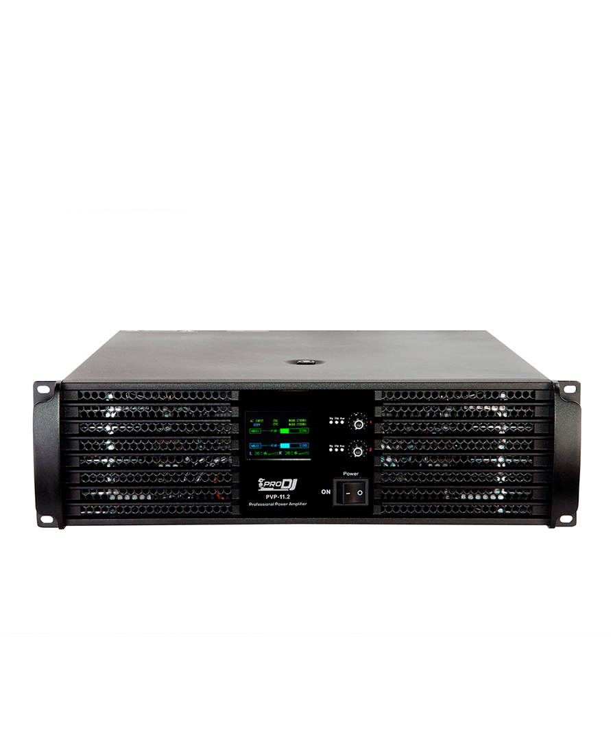 Amplificador de potencia Pro DJ PVP-11.2 de 2 canales